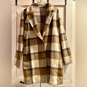 Staccato Plaid Shaggy Women’s Coat-igan/Jacket